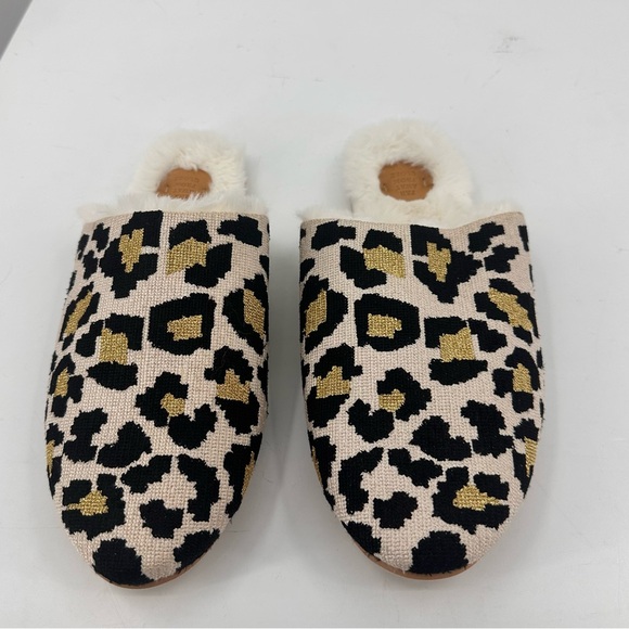 NWT Emilie Leopard Slippers Far Away from Close Animal Womens Medium Large - Picture 2 of 10